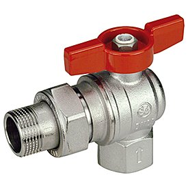 Žalvarinis chromuotas (matinis) GIACOMINI R789 rutulinis ventilis Dn3/4"