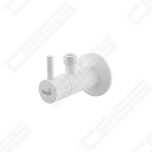Kampinis ventilis su filtru Alcadrain  ARV001B, 1/2x3/8, dekoratyvinis, baltas
