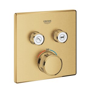 Dekoratyvinė dalis potinkinio dušo/vonios maišytuvo Grohe SmartControl 2 funkcijų matinė aukso spalva (Brushed cool sunrise)