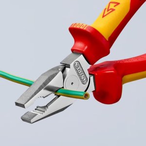 Padidintos svertinės jėgos kombinuotos replės 180mm / 02 06 180