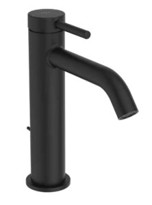Maišytuvas praustuvui Ideal Standard Ceraline Nuovo H120, Blue start, su dugno vožtuvu, juodas matinis