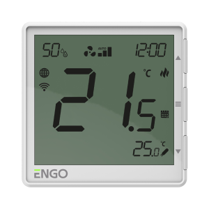 ENGO EFAN-24W ventiliatoriaus ritės termostatas