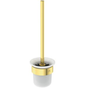 Laikiklis WC šepečio Ideal Standard Conca, spalva - Brushed Gold, apvalus, pakabinamas