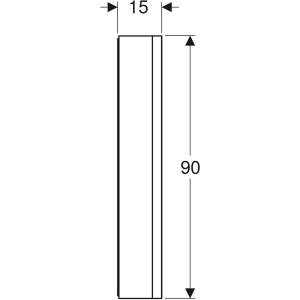 Geberit One veidrodinė spintelė 75x90x15 cm, su apšvietimu, baltos spalvos