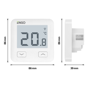 ENGO E10-W internetinis potinkinis termostatas Wi-Fi, 230V 