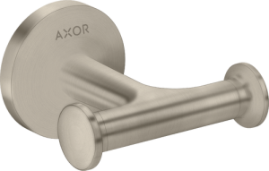 Dvigubas kabliukas AXOR Universal Circular, šlifuoto nerūdijančio plieno spalva (brushed nickel)