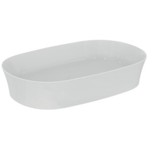 Praustuvas-dubuo Ideal Standard Ipalyss Oval, matmenys: 600x380x120mm, be persipylimo, baltas, be dugno vožtuvo