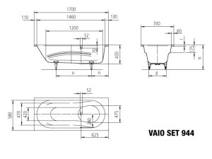 Vonia Vaio Set 944 170x70