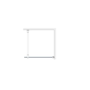 Dušo sienelė Brasta Glass EMA 1095-1108x2000 skaidrus stiklas