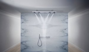 Dušo galva AXOR ShowerSolutions 1200/300 4jet, įleidžiama į lubas, be apšvietimo, chromo spalvos
