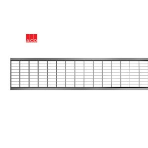 Grotelės Euroline latakui L-1m tinklelis 30x10, nerūdijančio plieno
