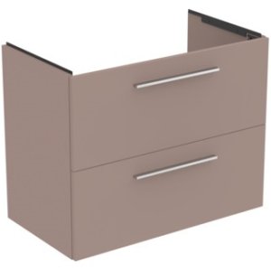 Spintelė Ideal Standard i.Life A, matmenys:800x440x630mm, 2 stalčiai, spalva - Greige Matt. Rankenėlės užsakomos atskirai