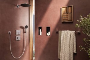 Dušo komplektas HANSGROHE Raindance Alive Select S 125, 3 srovių, EcoSmart, su 1,6 m dušo žarna, spalva - chromas