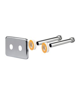 Chromuota apdaila 1/2"x16 L-120mm, prijungimo atstumas 40 mm