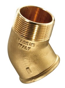 Alkūnė 45°  PATTARONI 1/2", žalvaris 