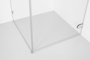 Dušo kabina Brasta Glass NORA 100x100x2000 skaidrus stiklas