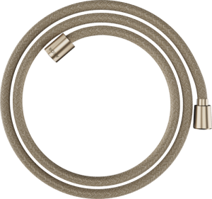 Dušo žarna AXOR ShowerSolutions, tekstilinė, 1,6 m, kūginė ir cilindrinė jungtys, šlifuotos bronzos spalvos (Brushed Bronze)