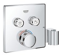 Dekoratyvinė dalis potinkinio dušo/vonios maišytuvo Grohe SmartControl 2 taškų su laikikliu