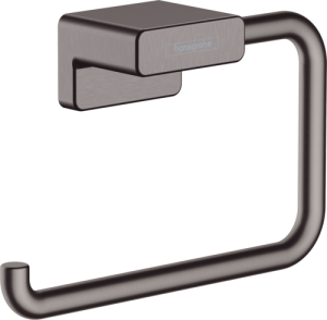 Tualetinio popieriaus laikiklis Hansgrohe AddStoris, šlifuoto juodo chromo spalva (Brushed Black Chrome)