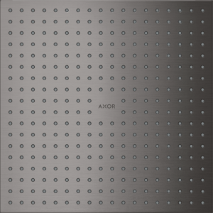 Dušo galva AXOR ShowerSolutions 300/300 2jet, įleidžiama, šlifuoto juodo chromo spalvos (Brushed Black Chrome)