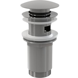 Dugno vožtuvas Alcadrain A392, praustuvams su persipylimu,  5/4", su click/clack mechanizmu, dideliu dangteliu, chromuotas