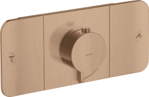 Dekoratyvinė dalis AXOR One potinkiniam termostatiniam maišytuvui, 2 funkcijų, šlifuoto raudono aukso spalvos (Brushed Red Gold)