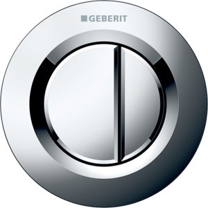 Vandens nuleidimo mygtukas Geberit type 10 pneumatinis, juodas/juodas matinis 