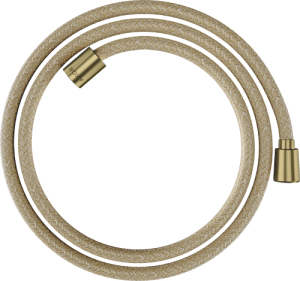 Dušo žarna AXOR ShowerSolutions, tekstilinė, 1,6 m, kūginė ir cilindrinė jungtys, šlifuoto žalvario spalvos (Brushed Brass)