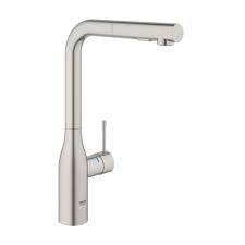 Plautuvės maišytuvas GROHE Essence L su ištraukiama žarna, nerūdijančio plieno spalvos 