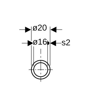 Daugiasluoksnis Geberit sistemos vamzdis ML, Therm, ritiniais: d=20mm, L=100m
