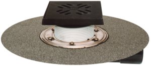Trapas balkonams ir terasoms DN50/75 su neužšąlančiu sifonu , ketaus rėmeliu ir grotelėmis 150x150mm/137x137mm