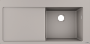 Granito SilicaTec plautuvė Hansgrohe S514-F450, montuojama ant stalviršio, 450 mm, betono pilka