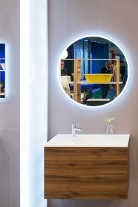 Veidrodis Balteco EC 60 su LED  priekiniu ir galiniu apšvietimu