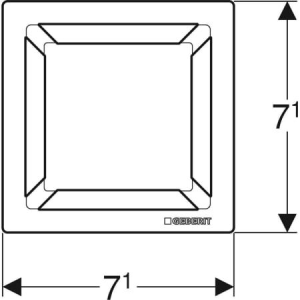 Dušo trapo grotelės Geberit CleanPoint  8x8 cm, šveisto nerūdijančio plieno