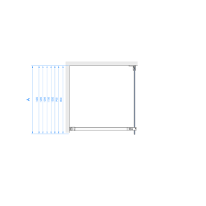 Dušo sienelė Brasta Glass KAJA 895-898x2000 skaidrus stiklas