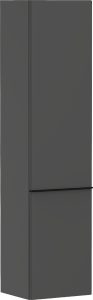 Aukšta ūkinė spintelė Hansgrohe Xelu Q, 400/350/1650 mm, su vyriais dešinėje pusėje, matinė pilka