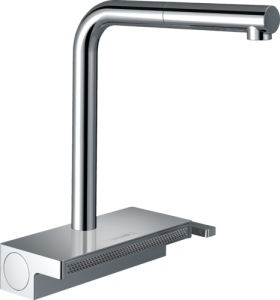 Plautuvės maišytuvas Hansgrohe Aquno S M81 ištraukiama žarna,2jet,sBox