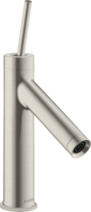 Praustuvo maišytuvas AXOR Starck 90 su dugno vožtuvu, nerūdijančio plieno spalvos (Stainless Steel Optic)