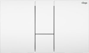 WC mygtukas Viega Prevista Visign for Style 24, baltas plastikas