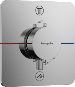 Dekoratyvinė dalis potinkiniam termostatiniam dušo maišytuvui HANSGROHE ShowerSelect Comfort Q, 2 funkcijos, spalva - chromo