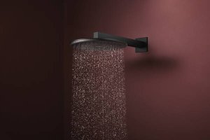 Dušo galva HANSGROHE Raindance Alive S 300, 1 srovės, EcoSmart, spalva - juoda matinė (matt black)