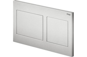 WC mygtukas Viega Prevista Visign for Style 21, matinės chromo spalvos plastikas