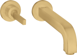 Praustuvo maišytuvas AXOR Citterio 160 mm, 2 dalių, iš sienos, šlifuoto aukso spalvos (Brushed Gold Optic)