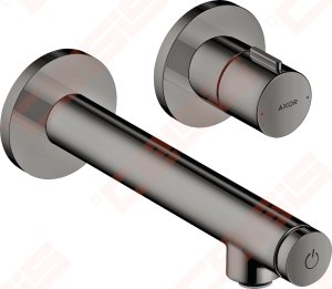 Praustuvo maišytuvas AXOR Uno Select 158 mm, iš sienos, poliruoto juodo chromo (Polished Black Chrome)