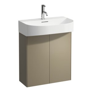 Spintelė praustuvui Laufen SONAR 580x240x600 mm, 2 durelės, tinka praustuvui 810342, spalva - titanium