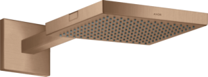 Dušo galva su laikikliu iš sienos AXOR ShowerSolutions 240/240 1jet, šlifuoto raudono aukso spalvos (Brushed Red Gold)