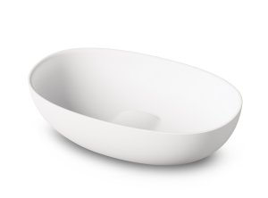 Praustuvas BELLA 650x390, silkstone, baltas