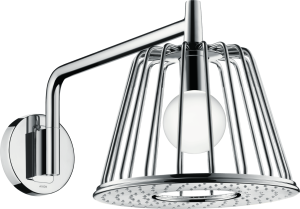 Dušo galva su laikikliu iš sienos AXOR LampShower/Nendo 275 1jet, su LED apšvietimu, chromo spalvos
