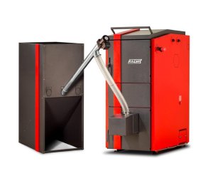 Katilas Kalvis K2-20 NDG 5-20kW (tinka kūrenti medienos granulėmis arba malkomis)
