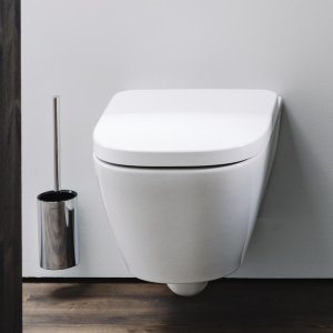 Pakabinamas unitazas Laufen MEDA, Rimless, tylus sūkurinis nuplovimas 'Silent flush', kompaktiškas, spalva - balta LCC (LAUFEN Clean Coat)